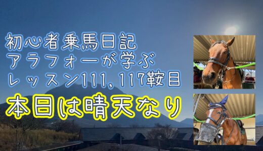 初心者乗馬日記 : アラフォーが学ぶレッスン116,117鞍目【2025年3月】
