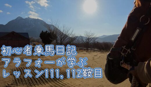 初心者乗馬日記 : アラフォーが学ぶレッスン111,112鞍目【2025年2月】