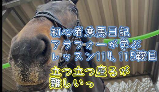 初心者乗馬日記 : アラフォーが学ぶレッスン114,115鞍目【2025年3月】
